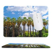yanfind The Mouse Pad Elaeis Speciosa Sky National Athens Woody Greece Vegetation Sky Plant High Tropics Pattern Design Stitched Edges Suitable for home office game