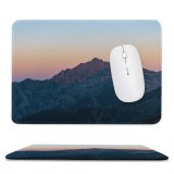yanfind The Mouse Pad Landscape Peak D'oru Pictures Outdoors Grey Sunset Free Range Monte France Pattern Design Stitched Edges Suitable for home office game