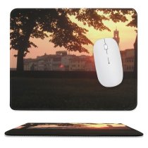 yanfind The Mouse Pad Florence Morning Evening Atmospheric Tourism Duomo Sunset Sky Ponte Backpack Europe Tuscany Pattern Design Stitched Edges Suitable for home office game