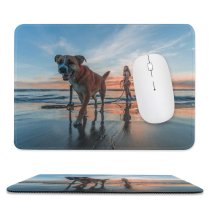 yanfind The Mouse Pad Recreation Sea Outdoors Leisure Beach Shore Sunset Seashore Travel Vacation Sun Sand Pattern Design Stitched Edges Suitable for home office game