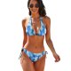 yanfind Bikini Blurred Bokeh Abstract Blur Glittery Illuminating Illumination Lighting Lights Lit Patterned Shades Women's Sexy Backless Swimwear Two Piece Summer