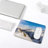 yanfind The Mouse Pad Landscape Peak Creative Slope Pictures Outdoors Snow Mointains Französische Glacier Les Pattern Design Stitched Edges Suitable for home office game