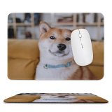 yanfind The Mouse Pad Funny Curiosity Sit Cat Little Eye Family Pet Fur Pattern Design Stitched Edges Suitable for home office game