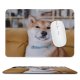 yanfind The Mouse Pad Funny Curiosity Sit Cat Little Eye Family Pet Fur Pattern Design Stitched Edges Suitable for home office game