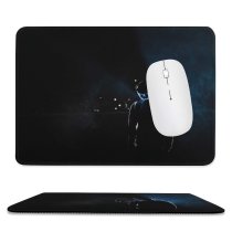 yanfind The Mouse Pad Backlit Darkness Fog Dark Lights Colours Guy Mist Hoodie Foggy Purge Cap Pattern Design Stitched Edges Suitable for home office game
