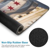 yanfind The Mouse Pad Blur Focus Chicago Freedom Depth Daylight Daytime Field Shallow States Flag Selective Pattern Design Stitched Edges Suitable for home office game