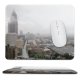 yanfind The Mouse Pad Block Daytime Atlanta Metropolitan Urban City Fog Area Skyscraper Tower City Metropolis Pattern Design Stitched Edges Suitable for home office game