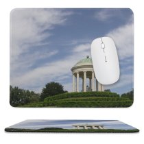 yanfind The Mouse Pad Building Ederle Clear Sky History Cloud Sky Classic Monument Clouds Berico Round Pattern Design Stitched Edges Suitable for home office game
