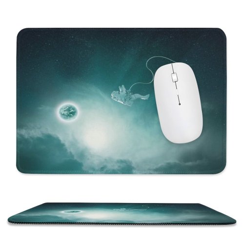 yanfind The Mouse Pad Comfreak Space Astronaut Space Travel Gravity Earth Nebula Universe Galaxy Stars Astronomy Pattern Design Stitched Edges Suitable for home office game