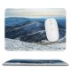 yanfind The Mouse Pad Landscape Peak Romania Domain Slope Pictures Winter Outdoors Grey Snow Fir Pattern Design Stitched Edges Suitable for home office game