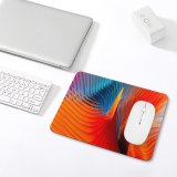 yanfind The Mouse Pad Abstract Colorful MacOS Sierra Pattern Design Stitched Edges Suitable for home office game