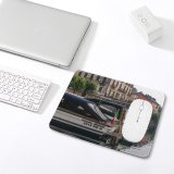 yanfind The Mouse Pad Boats Building River Transportation City Italy System Canal Town Watercrafts Pattern Design Stitched Edges Suitable for home office game