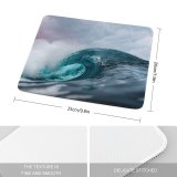 yanfind The Mouse Pad Ocean Waves High Tides Pattern Design Stitched Edges Suitable for home office game