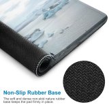 yanfind The Mouse Pad Shore Arctic Beach Domain Iceland Pictures Winter Cloud Outdoors Snow Glacier Pattern Design Stitched Edges Suitable for home office game