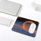 yanfind The Mouse Pad Blur Frozen Soap Winter Ball Freeze Icy Landscape Evening Light Snow Outdoors Pattern Design Stitched Edges Suitable for home office game