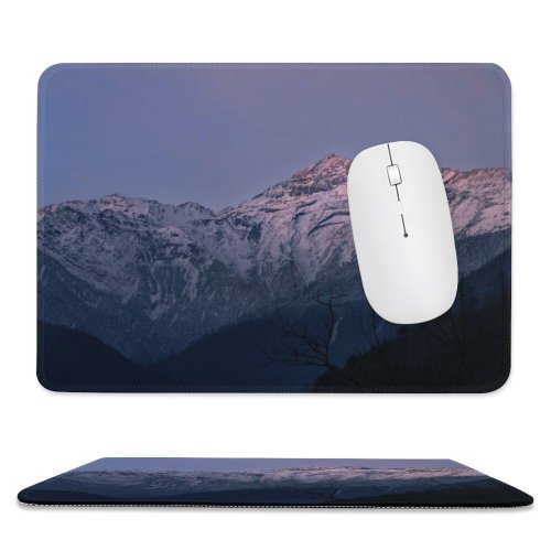 yanfind The Mouse Pad Universe 中国 Range Mountain Snow Domain Outer Space Public Ice Outdoors Pattern Design Stitched Edges Suitable for home office game