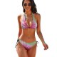 yanfind Bikini Gerbera Leaf Aqua Bubbles Flower Flowering Plant Barberton Daisy Petal Flowers Artificial Women's Sexy Backless Swimwear Two Piece Summer