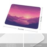 yanfind The Mouse Pad Coyle Lakeside Sky Sunset Minimal Art Gradient Landscape Scenic Panorama Pattern Design Stitched Edges Suitable for home office game