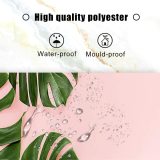 Tropical Plants Palm Leaf Abstract Exotic Monstera Theme Fabric Banana Leaves Shower Curtain Sets Kids Bathroom Home Decor with Hooks Waterproof Washable 72 x 72 inches Green and Pink