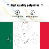 Mexican Flag Shower Curtain Brown Mexico Eagle Theme Fabric Bathroom Decor Sets with Hooks Waterproof Washable 72 x 72 inches Green Red and White