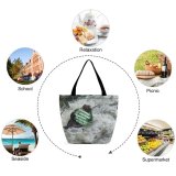 Yanfind Shopping Bag for Ladies River Victoria Falls Waterfall Rapid Resources Watercourse Rock Fun Wave Recreation Reusable Multipurpose Heavy Duty Grocery Bag for Outdoors.