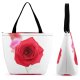 Yanfind Shopping Bag for Ladies Flower Rose Plant Macedonia Petal Redrose Redroses Creative Commons Reusable Multipurpose Heavy Duty Grocery Bag for Outdoors.