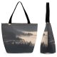 Yanfind Shopping Bag for Ladies Fog Abies Fir Plant Tree Outdoors Hirzel Schweiz Mist Grey Switzerland Swiss Reusable Multipurpose Heavy Duty Grocery Bag for Outdoors.