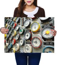 yanfind A2 | Manometers Chernobyl Reactor Dials - Size A2 Poster Print Photo Art