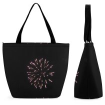 Yanfind Shopping Bag for Ladies Th Bang Birthday Explosion Fireworks July States Sprankling Sprankles Fire Firework Reusable Multipurpose Heavy Duty Grocery Bag for Outdoors.