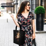 Yanfind Shopping Bag for Ladies Silvester Dresden Fireworks Lights Colours Winter Midnight Diwali Night Darkness Event Fte Reusable Multipurpose Heavy Duty Grocery Bag for Outdoors.