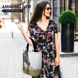 Yanfind Shopping Bag for Ladies Horse Colt Bansko Bulgaria Foal Hills Stallion Reusable Multipurpose Heavy Duty Grocery Bag for Outdoors.