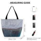Yanfind Shopping Bag for Ladies Grey Basin Outdoors Snow Reusable Multipurpose Heavy Duty Grocery Bag for Outdoors.