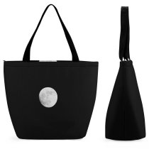 Yanfind Shopping Bag for Ladies Sky Space Luna Astronomical Atmospheric Celestial Event Atmosphere Light Moonlight Reusable Multipurpose Heavy Duty Grocery Bag for Outdoors.