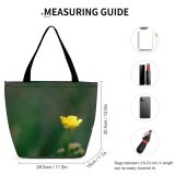 Yanfind Shopping Bag for Ladies Flower Petal Plant Flowering Grass Spring Leaf Reusable Multipurpose Heavy Duty Grocery Bag for Outdoors.