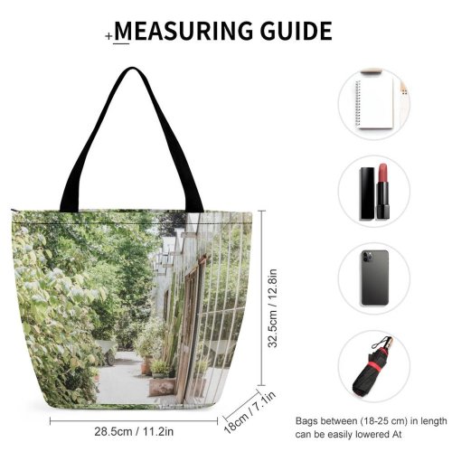Yanfind Shopping Bag for Ladies Garden Outdoors Arbour Machine Wheel Plant Nederland Patio Jar Potted Pottery Vase Reusable Multipurpose Heavy Duty Grocery Bag for Outdoors.