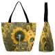 Yanfind Shopping Bag for Ladies Flower Plant Dandelion Flora Harvest Field Stem Filed Autumn Garden Reusable Multipurpose Heavy Duty Grocery Bag for Outdoors.