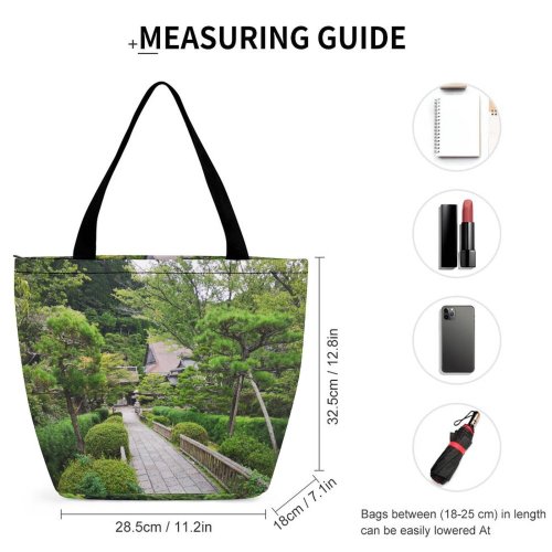 Yanfind Shopping Bag for Ladies Garden Outdoors Arbour Ito District Wakayama Japan Reusable Multipurpose Heavy Duty Grocery Bag for Outdoors.