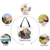 Yanfind Shopping Bag for Ladies Frog Amphibian Decoration Christmas Xmas Purple Insect Fashion Accessory Beetle Brooch Scarabs Reusable Multipurpose Heavy Duty Grocery Bag for Outdoors.