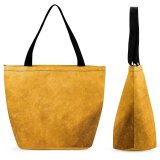 Yanfind Shopping Bag for Ladies Gold Golden Metal Metallic Texture Scratches Rich Wealth Wealthy Aurum Reusable Multipurpose Heavy Duty Grocery Bag for Outdoors.