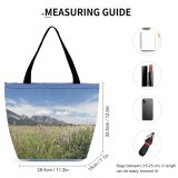 Yanfind Shopping Bag for Ladies Grassland Outdoors Countryside Grass Plant Meadow Rural Farm Co Usa Range Reusable Multipurpose Heavy Duty Grocery Bag for Outdoors.