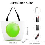 Yanfind Shopping Bag for Ladies Gloss Glossy Ball Round Marble Glass Jewel Decorative Icons Isolated Whitespace Reusable Multipurpose Heavy Duty Grocery Bag for Outdoors.