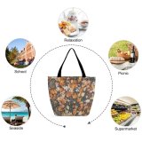 Yanfind Shopping Bag for Ladies Ground Soil Kansas City United States Path Pavement Sidewalk Walkway Carpet Home Reusable Multipurpose Heavy Duty Grocery Bag for Outdoors.