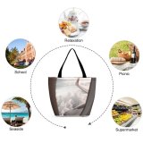 Yanfind Shopping Bag for Ladies Aircraft Cloudy Plane Sky Airlines Flying Cloud Airplane Clouds Reusable Multipurpose Heavy Duty Grocery Bag for Outdoors.