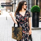 Yanfind Shopping Bag for Ladies Flora Ivy Plant Tree Autumnal Grass Fallen Leaves Roots Trunk Autumn Forest Reusable Multipurpose Heavy Duty Grocery Bag for Outdoors.