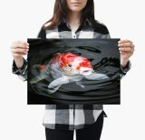 yanfind A3| Pretty Koi Carp Poster Size A3 Fish Pond Japan Japanese Poster