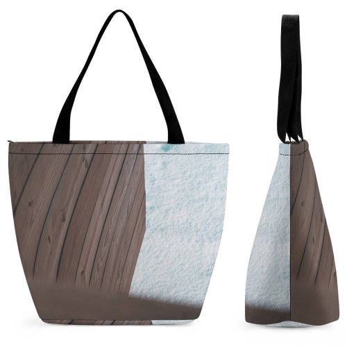 Yanfind Shopping Bag for Ladies Grey Wood Montmorency Beauport Québec Qc Furniture Outdoors Graupel Whiteout Reusable Multipurpose Heavy Duty Grocery Bag for Outdoors.