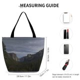 Yanfind Shopping Bag for Ladies Grey Plant Tree Outdoors Abies Fir Conifer Range Cliff Canyon Valley Reusable Multipurpose Heavy Duty Grocery Bag for Outdoors.