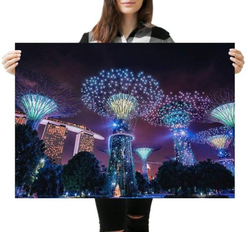 yanfind A1 Singapore Gardens By The Bay Poster Art Print 60 X 90cm 180gsm -