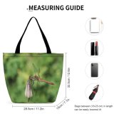Yanfind Shopping Bag for Ladies Fly Summer Insect Dragonflies Damseflies Damselfly Invertebrate Net Winged Insects Reusable Multipurpose Heavy Duty Grocery Bag for Outdoors.