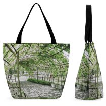 Yanfind Shopping Bag for Ladies Garden Arbour Outdoors Porch Patio Pergola Tunnel Shades Vegetables Birds Reusable Multipurpose Heavy Duty Grocery Bag for Outdoors.
